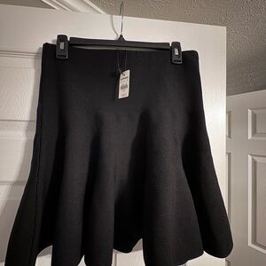 Express Black Skater Skirt